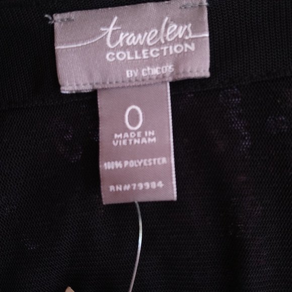 Nwt TRAVELERS By CHICO'S Sequin Tie Closure Top 0 - Picture 6 of 7